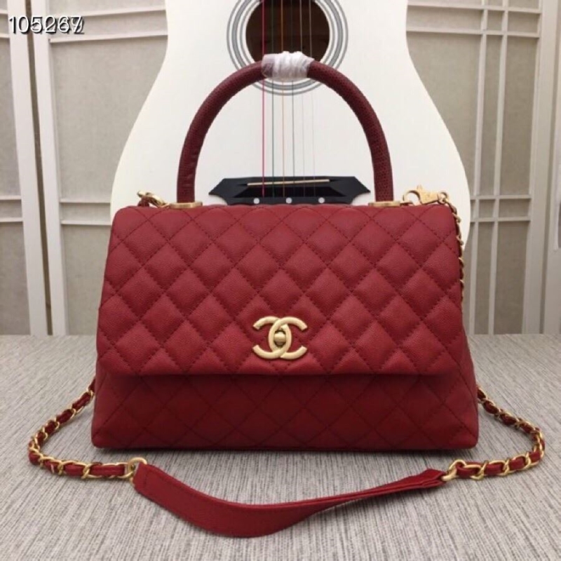 Ch**el top handle bags